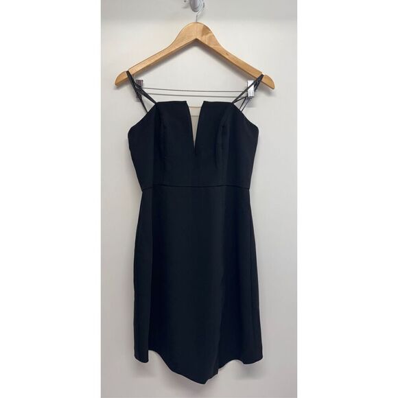 Liv Foster Strapless Twill Cocktail Mini Dress Size Small Black NWT - Picture 3 of 12